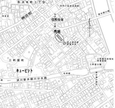 【地図】 | 新潟市北区三軒屋町