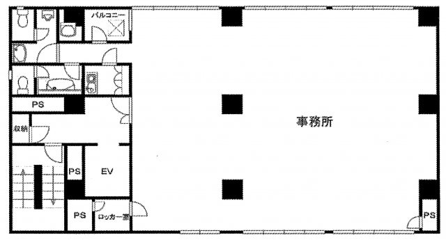 横浜市西区北幸２丁目の事務所の間取り