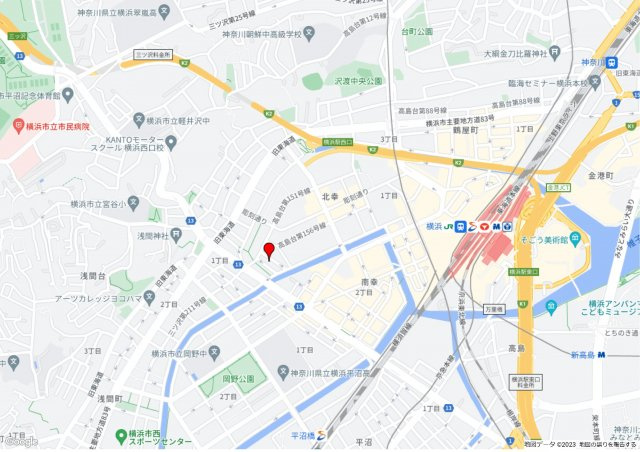 横浜市西区北幸２丁目の事務所の地図