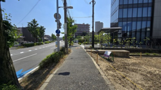 【前面道路含む現地写真】 | 前面道路　名称：エキスポロード