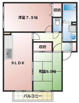 コンフォールチカミA棟の間取り