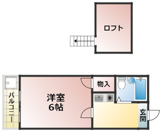 【間取り】 | グローリーハイツ東福寺