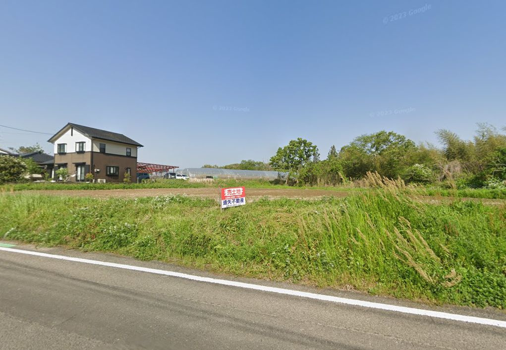 都城市高城町石山の売地の外観