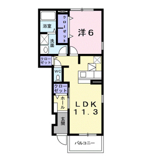 【間取り】 | アメニティＢ