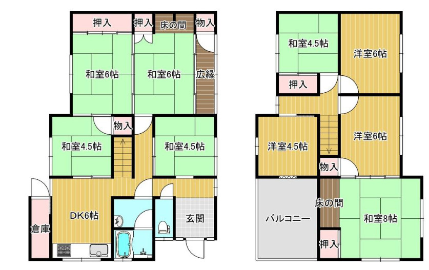 高市郡高取町大字清水谷　中古戸建の間取り|バスで橿原神宮前駅まで約13分♪大阪へのアクセス良好♪