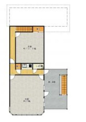 近江八幡市桜宮町の店舗一部の間取り