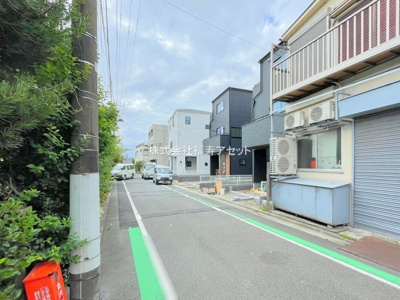 【前面道路含む現地写真】 | 葛飾区奥戸2丁目　新築戸建　全7棟