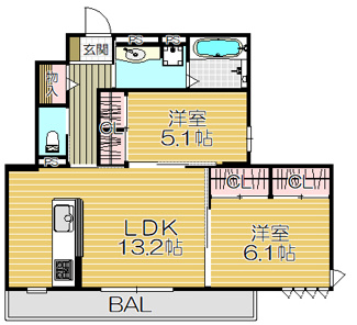 【間取り】 | エステート奥二見