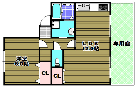 タウニィハイツ金剛の間取り