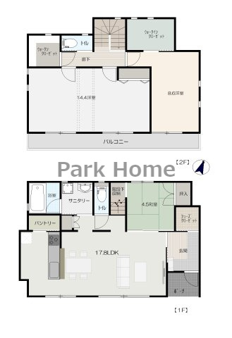 高知市介良　売土地の参考プラン|参考間取り図