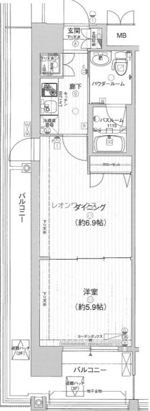 エグゼレジデンスタワーの間取り