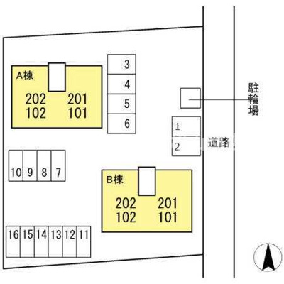 【区画図】 | トレド・Ｎ　B棟