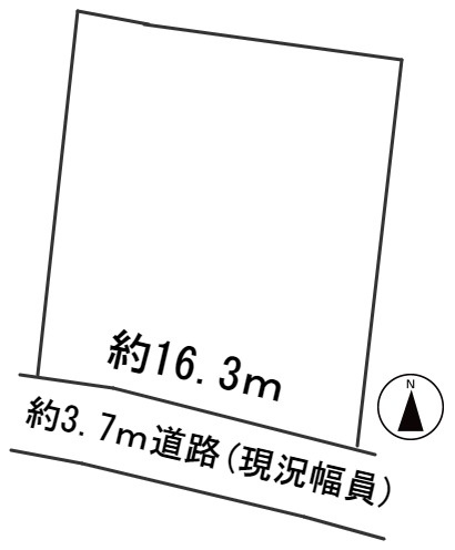 ６０４１４　岐阜市木田土地の区画図