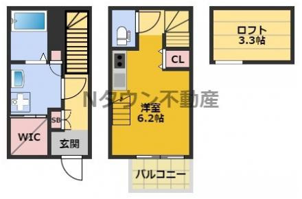 【間取り】 | メゾン生駒町 | 間取りです。