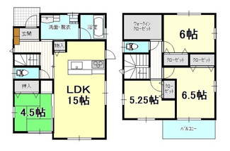 【間取り】 | 戸建　余戸南1丁目