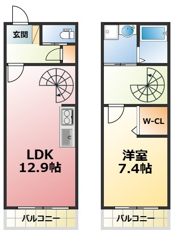 リシェス甲子園の間取り