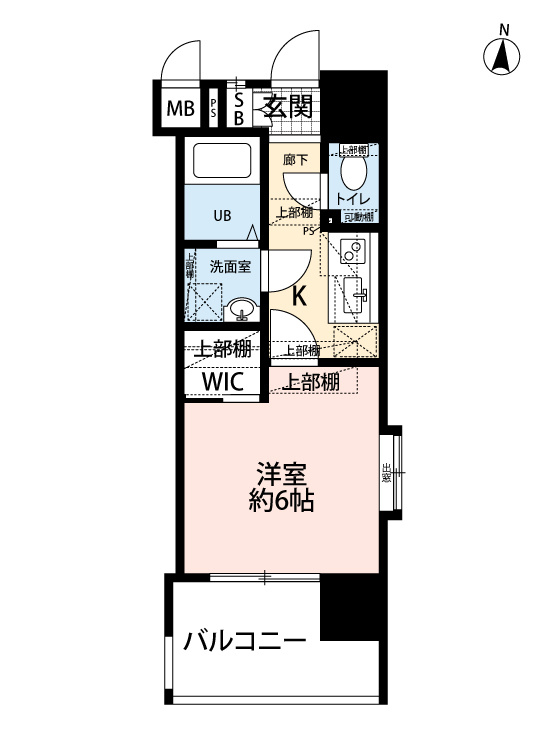 サヴォイ博多スーペリア　6階の間取り