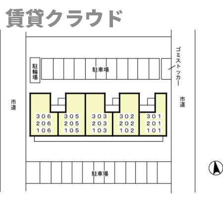 タムナスコートの区画図
