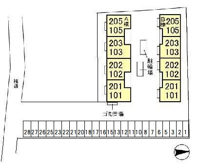 カスターノAの区画図