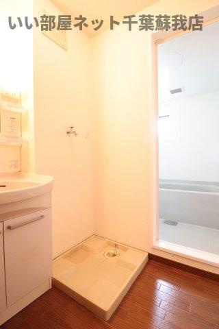 タムナスコートの洗面所|室内洗濯機置き場