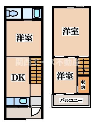 【間取り】 | 三箇１丁目貸家