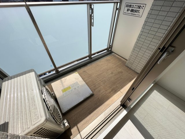 コンフォリア西天満のバルコニー