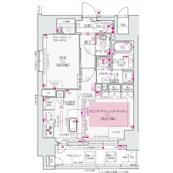 エステムプラザ南船場レジスタの間取り