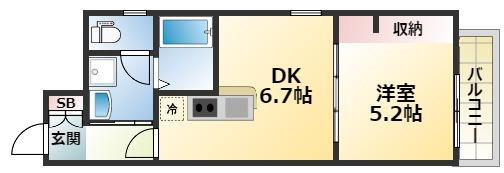 GARDENIA鶴見の間取り