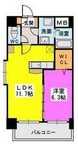 プレジデント正弥久留米駅前の間取り