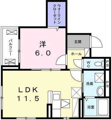 【間取り】 | サンリシェル　八幡山