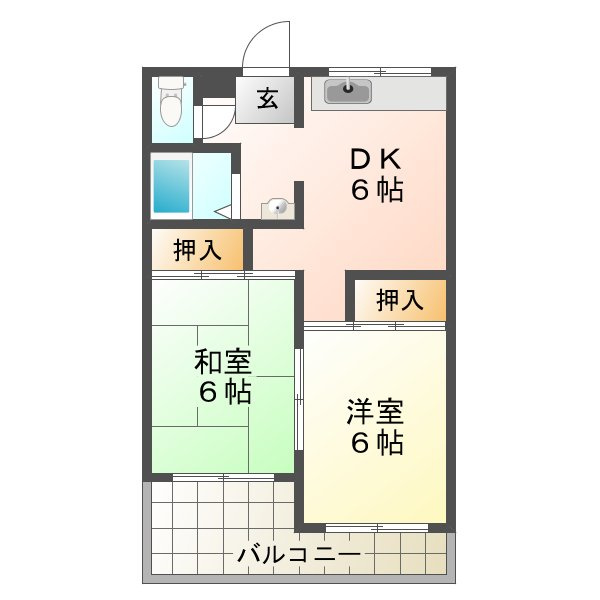 霞が丘ビレッジ 88の間取り