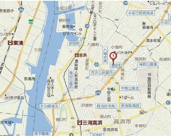 アムール エスパス　　刈谷市近郊の賃貸ならクラスホーム刈谷店の地図