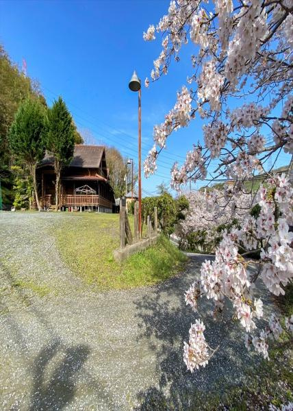 ログハウス店舗～かつらぎ町～の駐車場