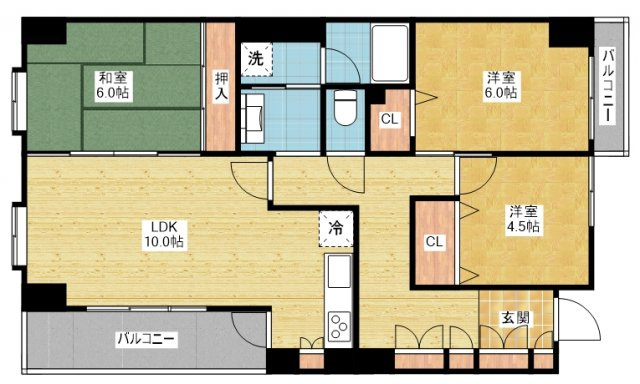 グランクール自由ヶ丘の間取り|グランクール自由ヶ丘