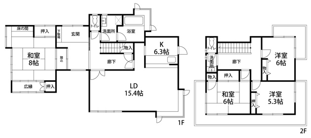 【間取り】 | イトーピアA地区　戸建