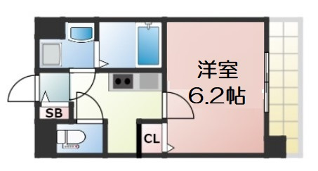 【間取り】 | プレサンス玉造駅前ルージュ