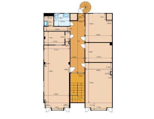 大津市馬場２丁目の事務所の間取り