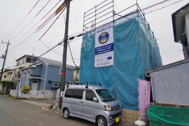 越谷市三野宮　新築戸建ての外観