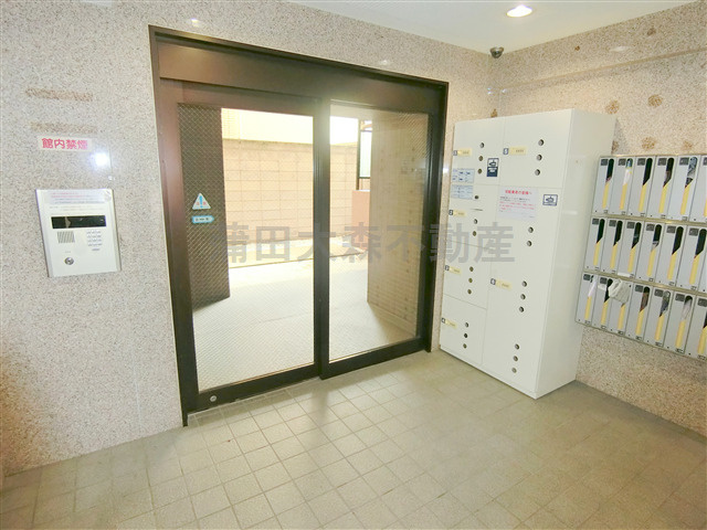 スカイコート蒲田駅前のエントランス|防犯カメラオートロック　エントランス　
