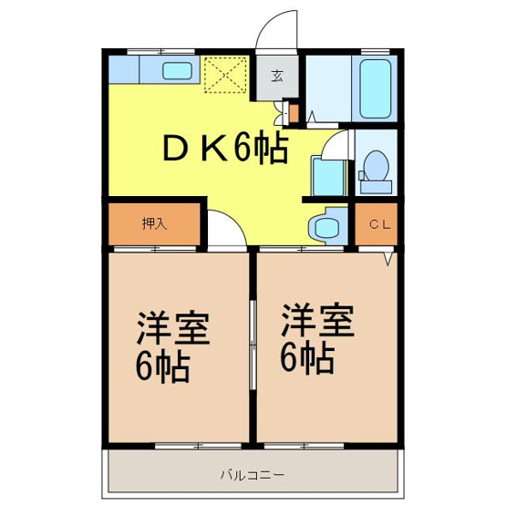 【間取り】 | コート倉F