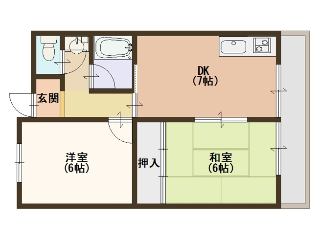 【間取り】 | メゾン南加賀屋