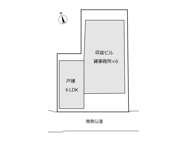 【区画図】 | 新宿区百人町　賃貸併用住宅 | 山手線「新大久保」駅徒歩２分！総武線「大久保」駅も徒歩７分の賃貸併用住宅です♪商店街から一本入った南側公道に面した好立地！敷地約65坪・建物居住部分133.06㎡の６LDK！