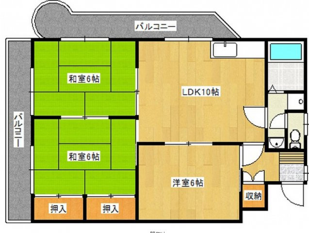 WEC久留米の間取り