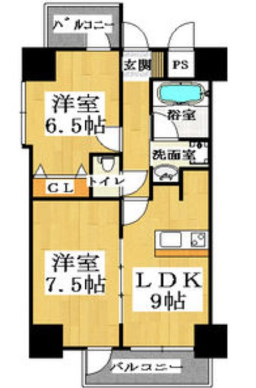 【間取り】 | BGC難波タワー