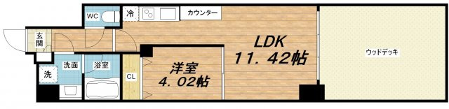 【間取り】 | プレジオ鎗屋町