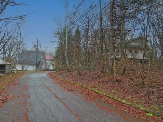 鈴蘭高原別荘地②温泉権利付きの前面道路含む現地写真