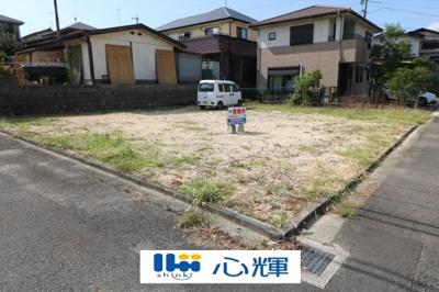 【外観】 | 土地66坪（西岐波岡ノ辻1192-49） | 現地（2023年9月27日撮影）
前面道路広い角地です。ぜひ現地をご確認ください。