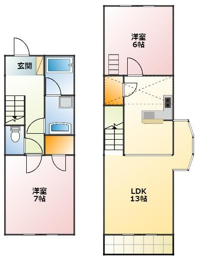 セザンヌ牟呂の間取り