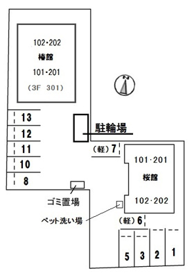 【区画図】 | リバーサ道後桜館