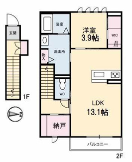 【間取り】 | リバーサ道後桜館
